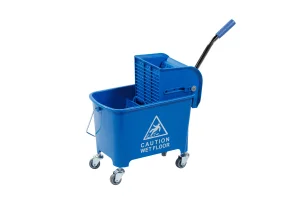 Ведро на колесах 20 л, синее, пластиковый отжим - H0110(B)